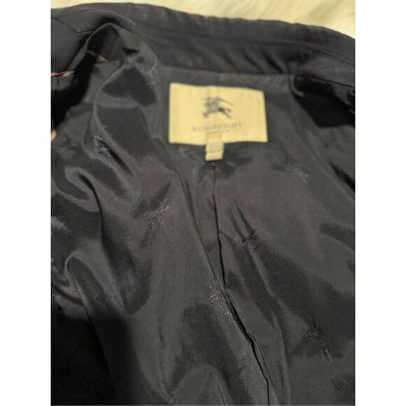 Burberry London Bromwell blue blazer jacket wool blend silver button 8 - Picture 2 of 16